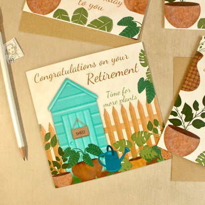 Happy Retirement Plant Card