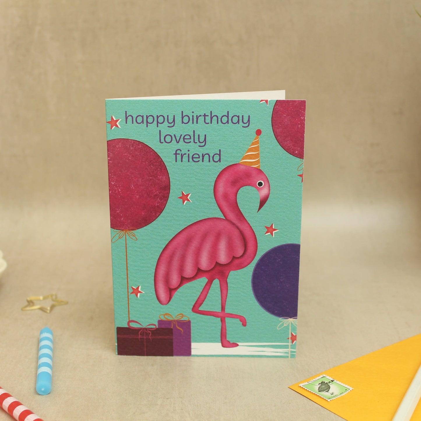 Flamingo Friend Birthday Card