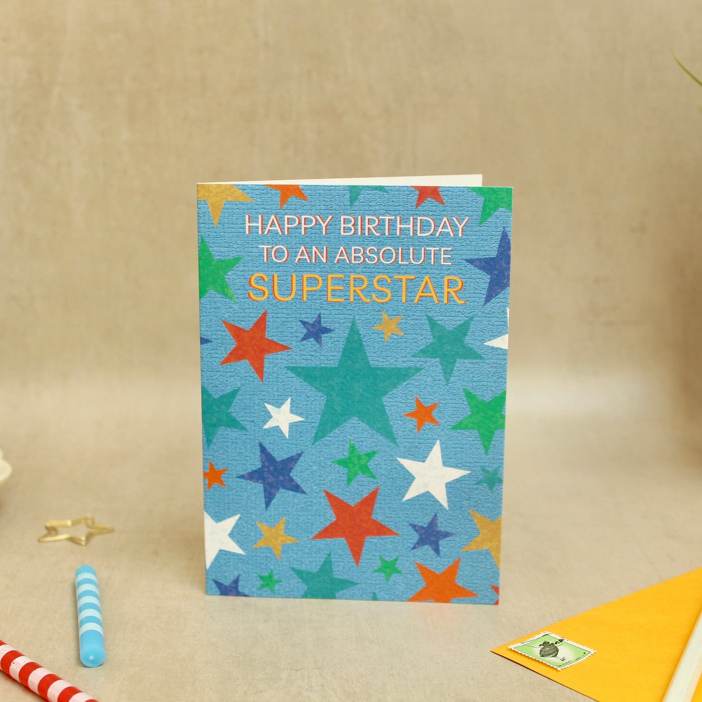 Superstar Birthday Card