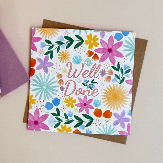 Well Done Floral Card