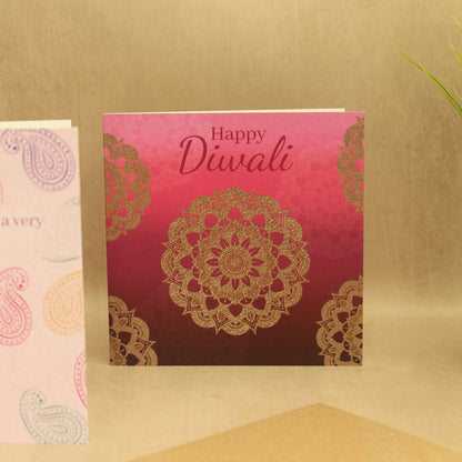 Mandala Ombre Diwali Card