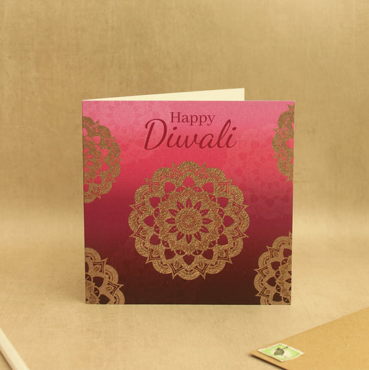 Mandala Ombre Diwali Card