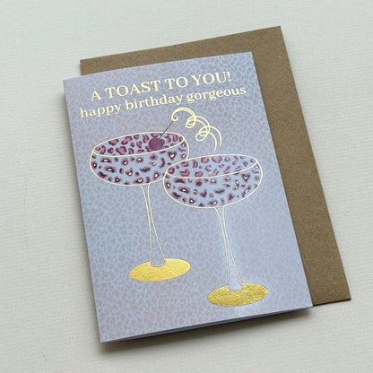 A Toast To You Birthday Card