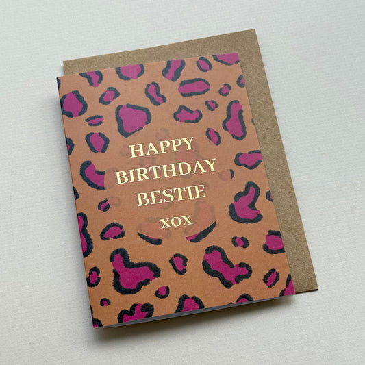 Bestie Birthday Card