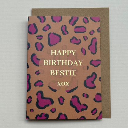 Bestie Birthday Card