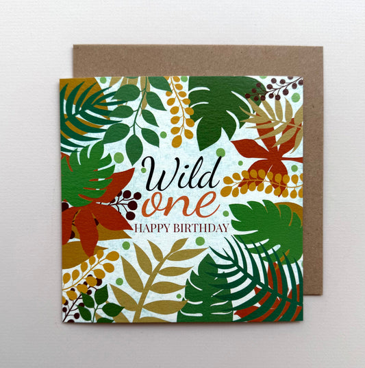 Wild One Birthday Card