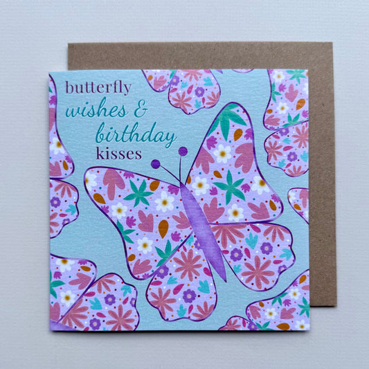 Butterfly Wishes Birthday Card