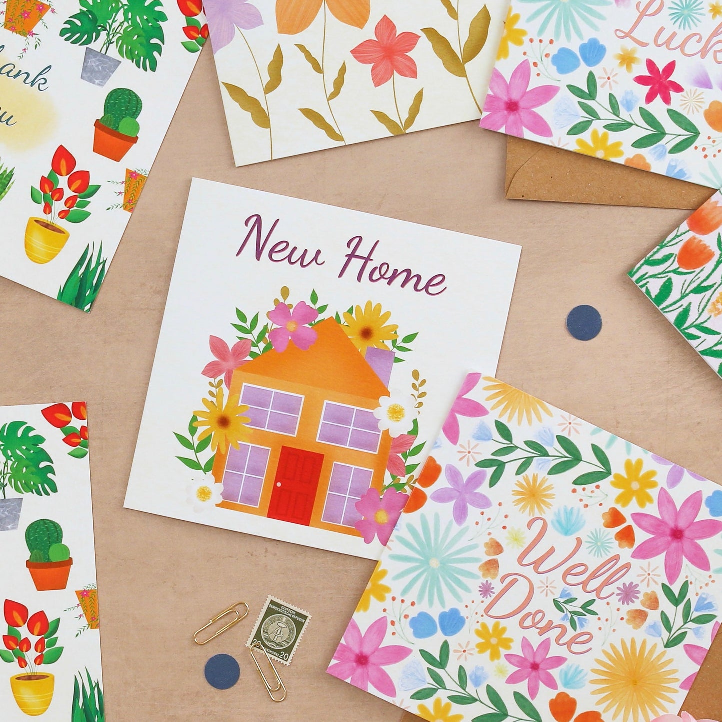 New Home Floral Greeting Card