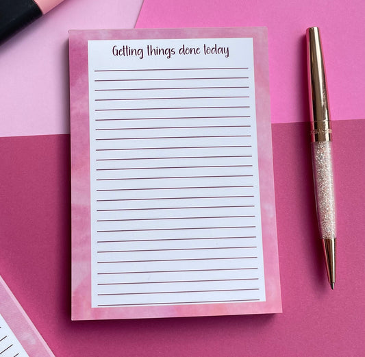 Getting things done today notepad a6