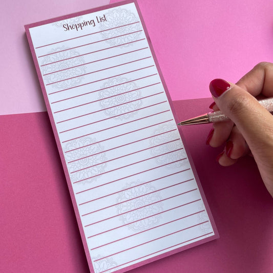 Shopping list notepad 