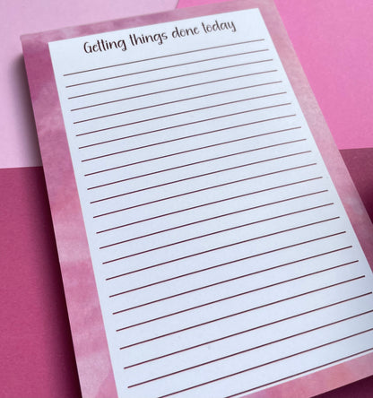 Getting things done today notepad a6